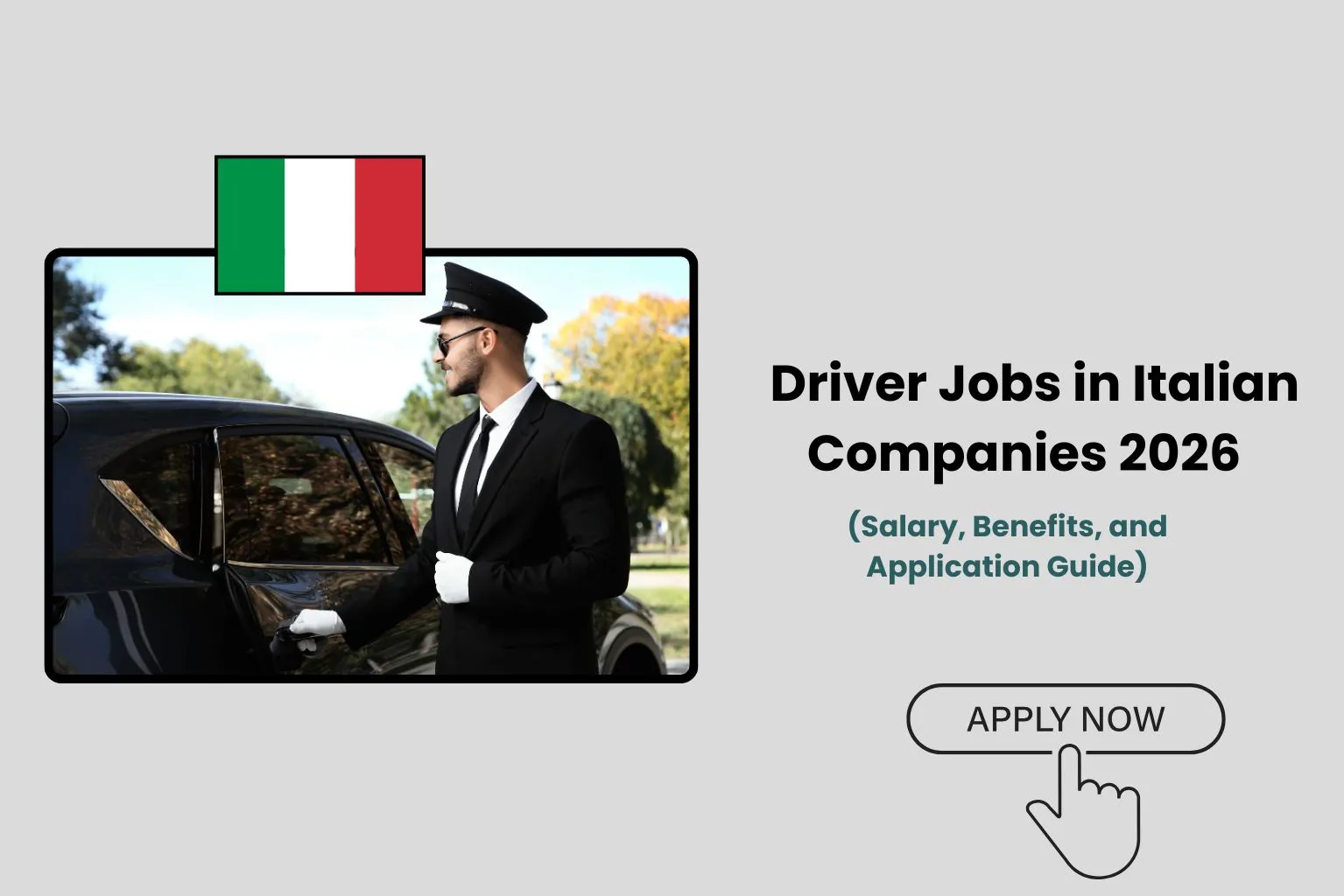 Driver Jobs in Italian Companies 2026 – Salary, Benefits, and Application Guide